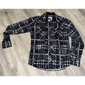 Ace of Diamonds men's size medium men's western dress shirt long‎ sleeve